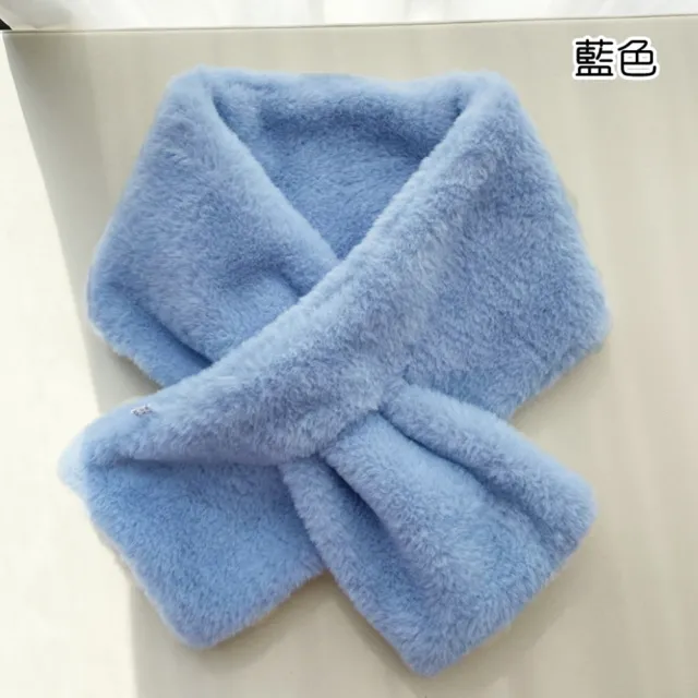 【橘魔法】窄版珊瑚絨毛絨圍脖(圍巾 新年 寒流 大人 小孩 親子款 配件 寒流 滑雪 保暖 交換禮物)