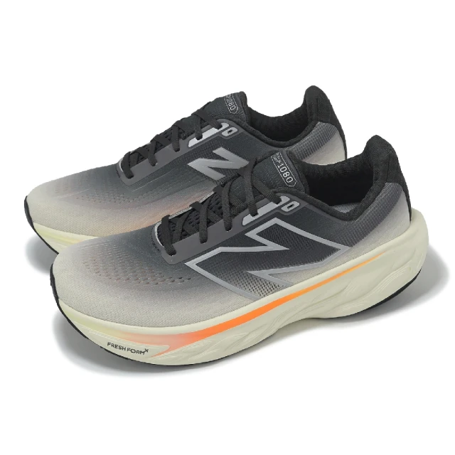 NEW BALANCENEW BALANCE 慢跑鞋 Fresh Foam X 1080 v14 2E 男鞋 寬楦 黑 米白 運動鞋 NB(M1080P14-2E)