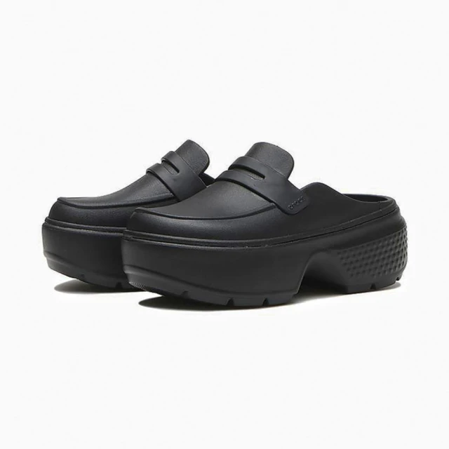 Crocs STOMP LOAFER 樂福 厚底 黑色(209937-060)