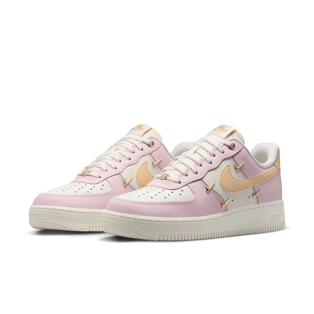 NIKE 耐吉 休閒鞋 女鞋 運動鞋 AF1 厚底 WMNS AIR FORCE 1 07 LX 白粉 IB2574-600