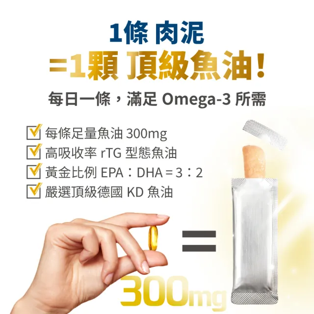 【PawsMed 毛掌醫學】狗貓保健肉泥-魚油 6gx30包(犬貓保健 犬貓零食)