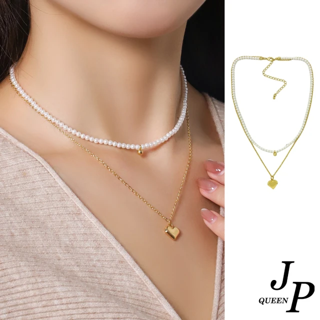 Jpqueen 睡夢天使花漾文藝中古宮廷耳環項鍊(耳環項鍊可