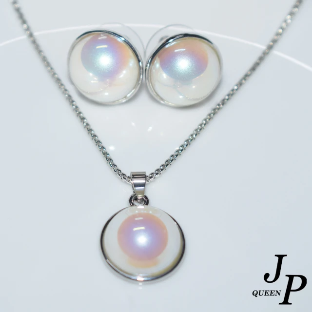 Jpqueen 睡夢天使花漾文藝中古宮廷耳環項鍊(耳環項鍊可