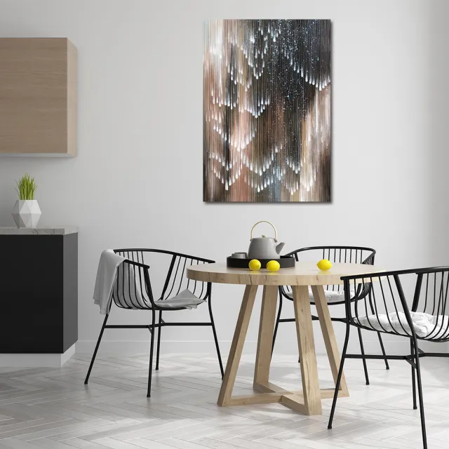 【御畫房】當代國家級展覽畫家 抽象系列手繪油畫70×100cm(DB-011)