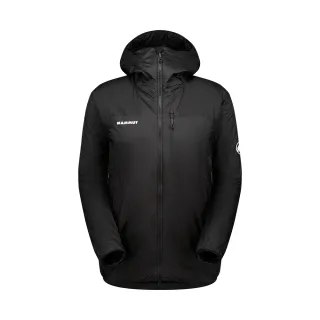 【Mammut 長毛象官方直營】Flex Air IN Hooded Jacket AF 輕量化纖防潑水連帽外套 男款 黑色 #1013-02610