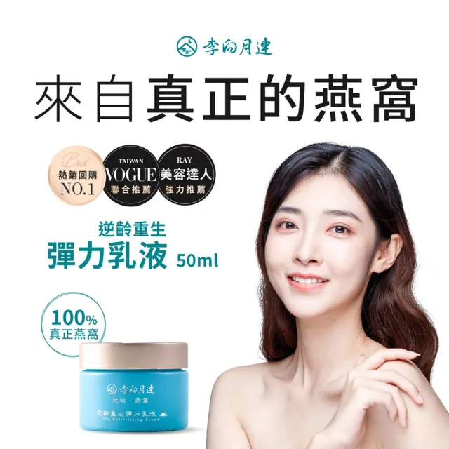 【李向月連】燕窩抗老拉提保濕乳液日霜 逆齡重生彈力乳液(抗老大賞推薦)