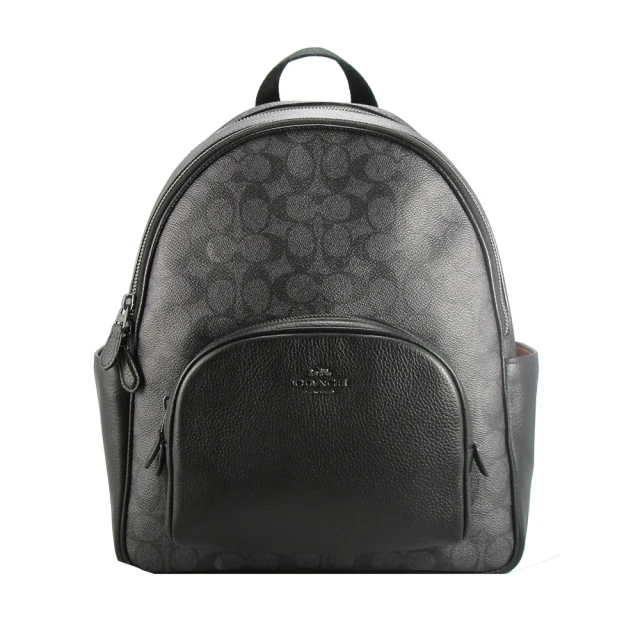 COACH COACH LOGO純棉白字圓領短袖T恤(女款/