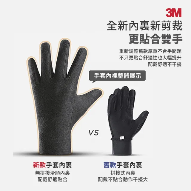 【Mr.U 優先生】3M 全防水手套 機車手套 防寒手套 保暖手套_貼合款(滑雪手套  防水 手套 可觸控 抗寒流)
