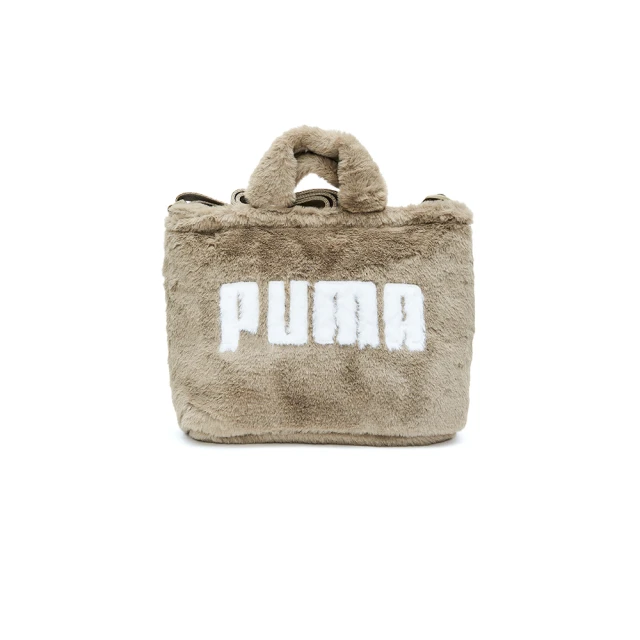 PUMA Core Fur Mini 卡其色 毛絨 側背 休閒 托特包 09065703