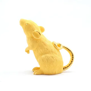 【生活金藝】富貴生肖-鼠 黃金擺件(金重足1.16錢)