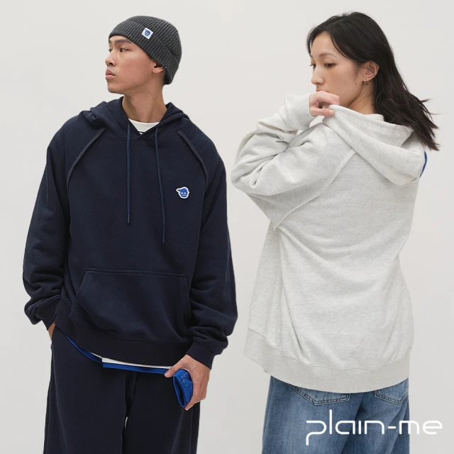 plain-me 小P日常寬鬆帽TEE PLN0070-251(男裝 女裝 帽t 連帽上衣 休閒上衣)