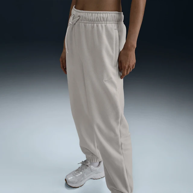 NIKE 耐吉 長褲 女 運動褲 寬鬆版 粒绒 AS W NK ONE TF PANT POLAR 白 FB5579-104(2L6154)