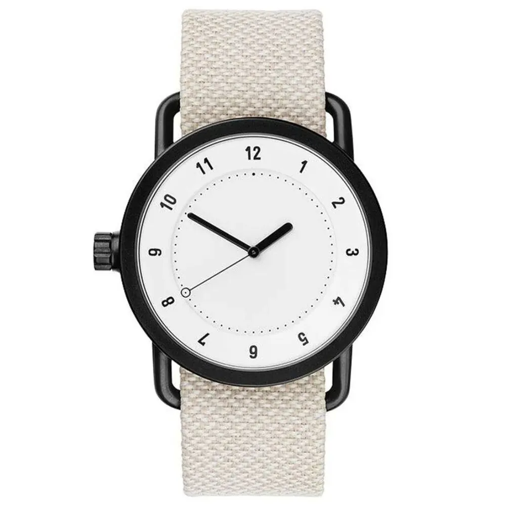 【TID Watches】NO.1 White 淺灰色紡織皮錶帶-40mm(tid-no1-white-sn)