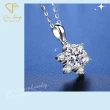 【CF鑽飾】項鍊 莫桑鑽《星光雪花》(1克拉 雙十慶限定 鑽石 項鏈   生日 求婚)