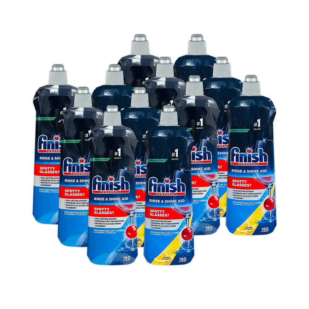 【FINISH】洗碗機專用光潔劑800mlx12入 原味/檸檬(平輸品)
