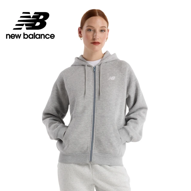 NEW BALANCE NB 棉質刷毛連帽外套_WJ43525AG_女性_灰色(美版 版型偏大)