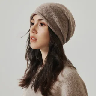 【MoonDy】交換禮物 堆堆帽 冷帽 針織帽 毛帽 包頭帽 韓版毛帽 純羊毛帽 大頭圍毛帽 顯臉小帽子 防 