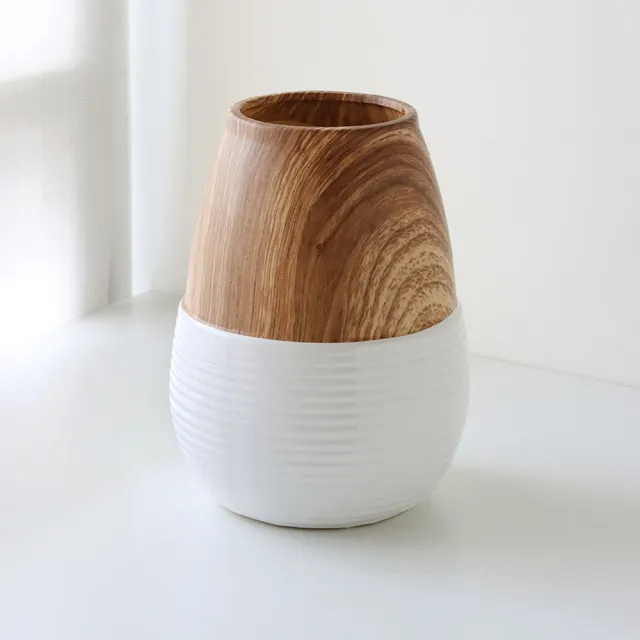 【Just Home】沐白陶韻陶瓷水滴型花器23.5cm(花器 插花 居家裝飾 園藝 佈置 桌面擺設)