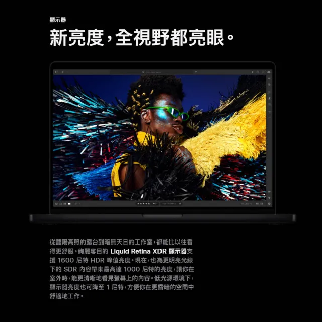 【Apple】2024 MacBook Pro 14吋 M4 Max晶片 14核心CPU與32核心GPU 36G/1TB SSD