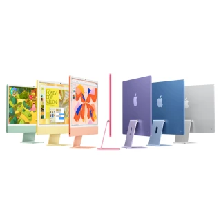 【Apple】2024 iMac 24吋 M4晶片 10核心CPU與10核心GPU 16G/256G SSD/奈米紋理玻璃/Touch ID巧控鍵盤