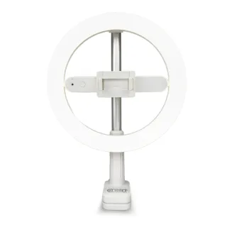 【GREENON】環形補光燈直播摺疊架(高續航力 USB充電 高度角度自由調整 90cm加寬鎖夾)