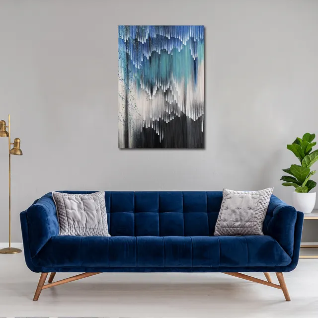 【御畫房】當代國家級展覽畫家 抽象系列手繪油畫70×100cm(DB-012)