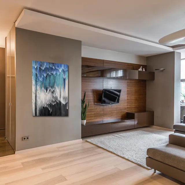【御畫房】當代國家級展覽畫家 抽象系列手繪油畫70×100cm(DB-012)