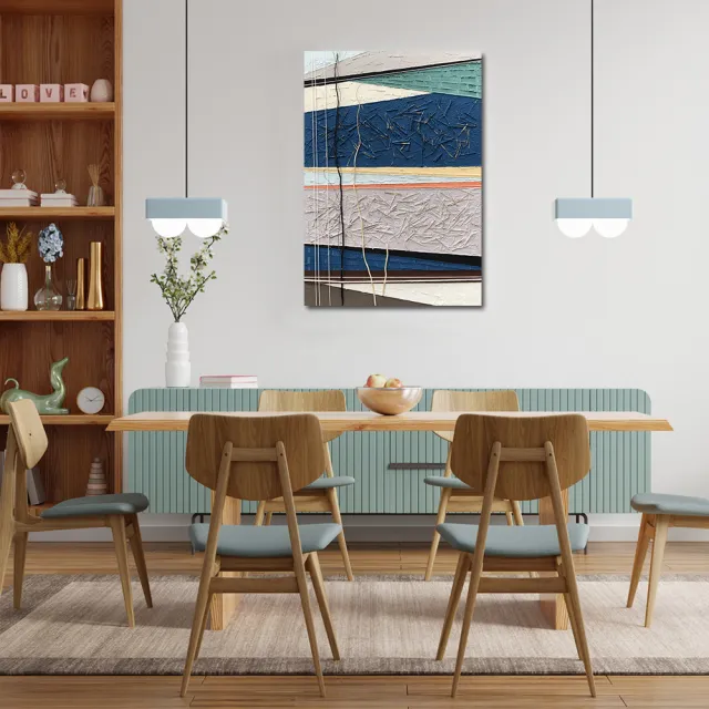 【御畫房】當代國家級展覽畫家 抽象系列手繪油畫70×100cm(DB-014)