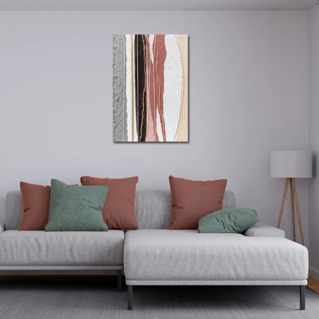 【御畫房】當代國家級展覽畫家 抽象系列手繪油畫70×100cm(DB-015)