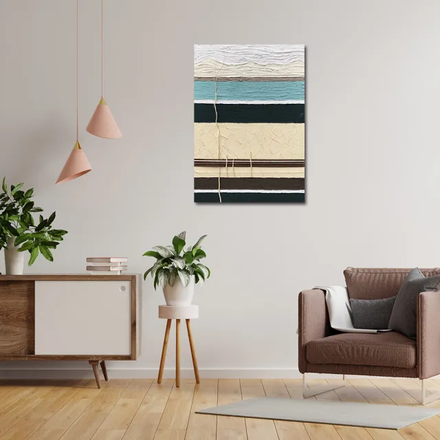 【御畫房】當代國家級展覽畫家 抽象系列手繪油畫70×100cm(DB-018)