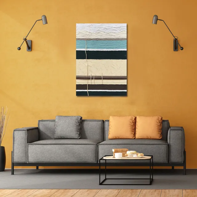 【御畫房】當代國家級展覽畫家 抽象系列手繪油畫70×100cm(DB-018)