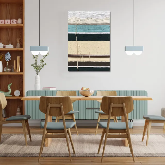 【御畫房】當代國家級展覽畫家 抽象系列手繪油畫70×100cm(DB-018)