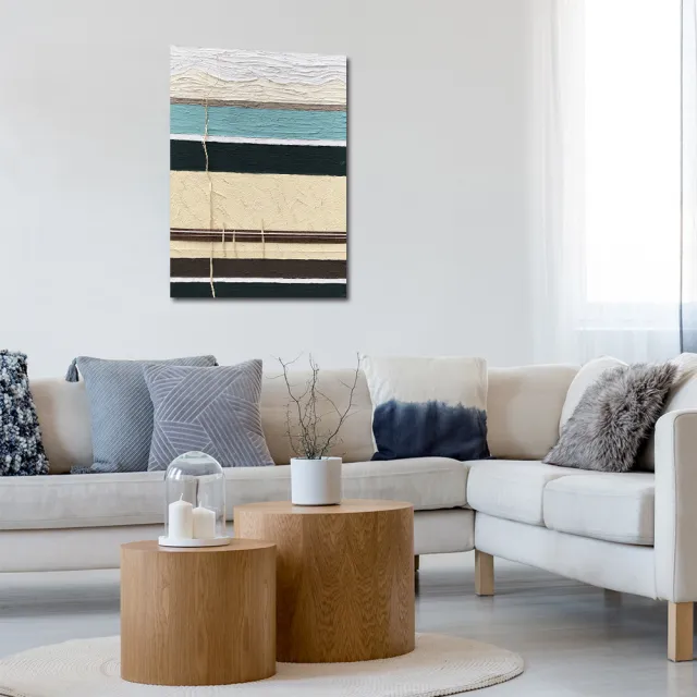 【御畫房】當代國家級展覽畫家 抽象系列手繪油畫70×100cm(DB-018)