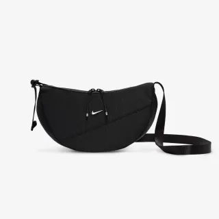 【NIKE 耐吉】腰包 斜背包 運動小包 NK AURA CRESCENT CROSSBODY 黑 HQ4370-010