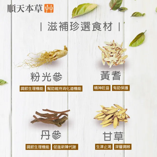 【順天本草】福如意禮盒(粉光元氣茶10入/盒X1+黃耆養生茶10入/盒X1)