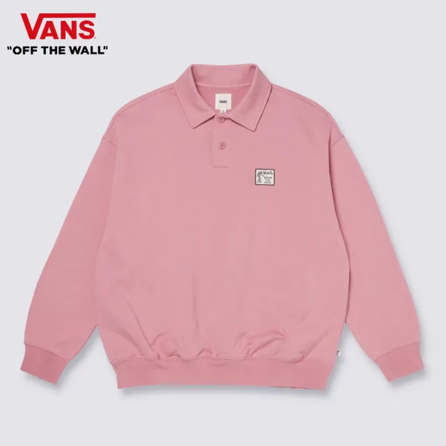 【VANS】官方旗艦 Artist Collection - Bolin 粉色長袖大學T