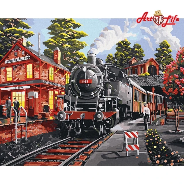 【ArtLife 藝術生活】DT122馬德里特快車40*50CM(數字油畫 DIY DIY數字油畫 交換禮物 畫畫玩具)