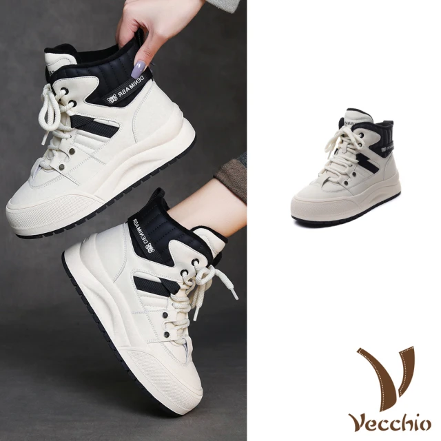 Vecchio 真皮休閒鞋 厚底休閒鞋/真皮頭層牛皮異材質拼