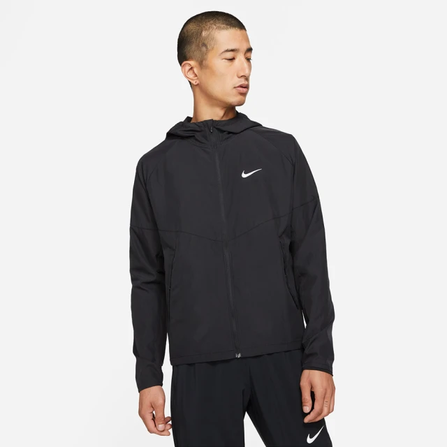 NIKE 耐吉 外套 男款 運動連帽外套 風衣外套 AS M NK RPL MILER JKT 黑 DD4747-010(3S4231)