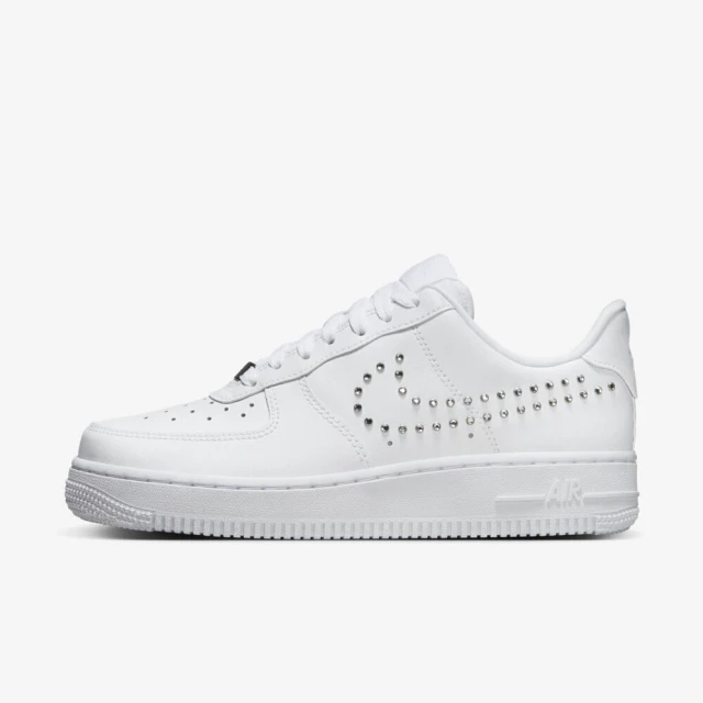 NIKE 耐吉 Wmns Air Force 1 07 女 休閒鞋 經典 AF1 鉚釘 鑽勾 白(FQ8887-100)