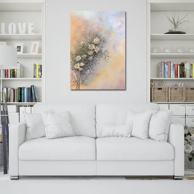【御畫房】當代國家級展覽畫家 抽象系列手繪油畫70×100cm(DB-043)