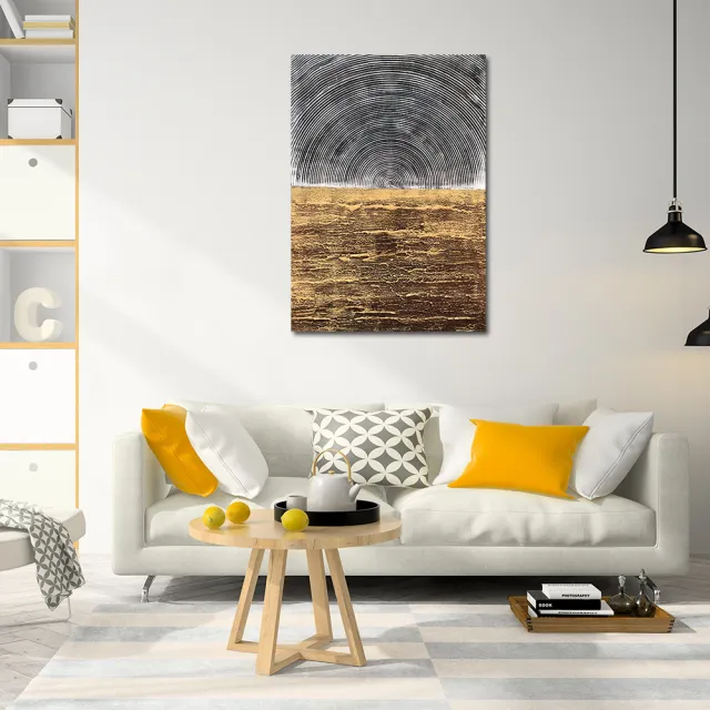 【御畫房】當代國家級展覽畫家 抽象系列手繪油畫70×100cm(DB-036)