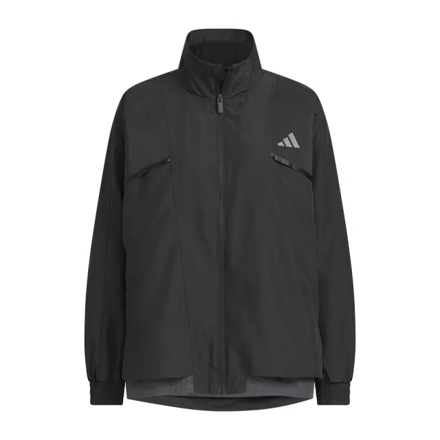 【adidas 愛迪達】Word Woven JKT 女 立領外套 運動外套 休閒穿搭 黑(JN9954)