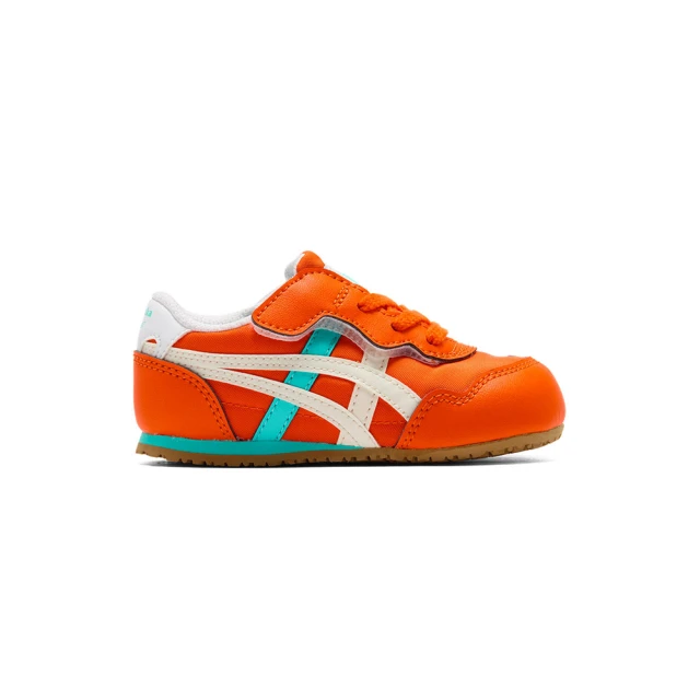 Onitsuka Tiger 鬼塚虎 官方旗艦店 黑底白虎爪 Onitsuka Tiger 鬼塚虎 官方旗艦店 KIDS橘底綠白虎爪紋 SERRANO 小童鞋(1184A083-601)