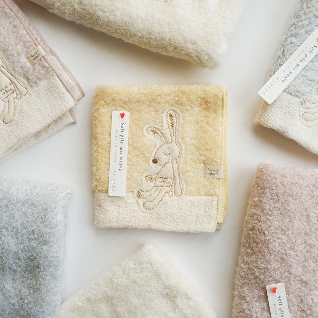 【KONTEX】日本今治無撚萬用兔子小方巾毛巾-4色(100% 日本製)