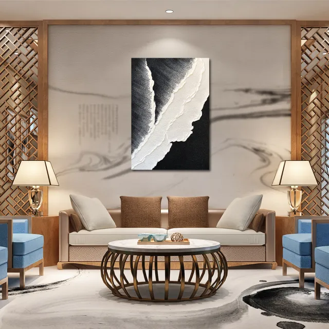 【御畫房】當代國家級展覽畫家 抽象系列手繪油畫70×100cm(DB-060)