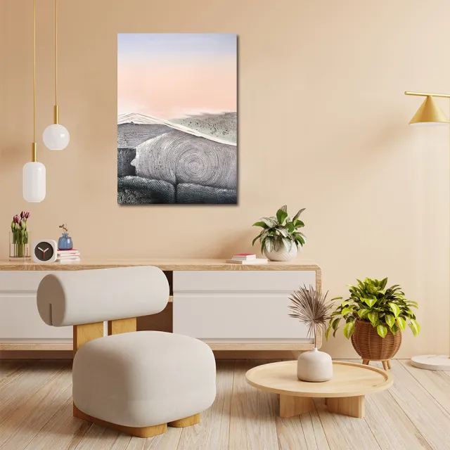 【御畫房】當代國家級展覽畫家 抽象系列手繪油畫70×100cm(DB-061)