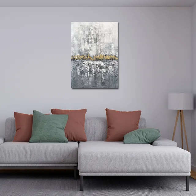【御畫房】當代國家級展覽畫家 抽象系列手繪油畫70×100cm(DB-049)