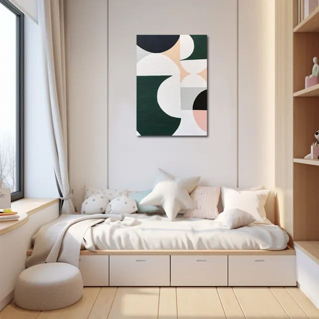【御畫房】當代國家級展覽畫家 抽象系列手繪油畫70×100cm(DB-051)