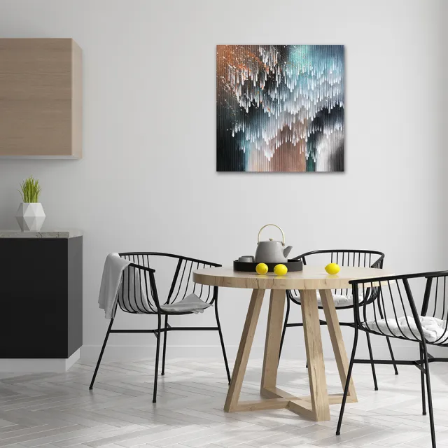 【御畫房】當代國家級展覽畫家 抽象系列手繪油畫80×80cm(DB-062)